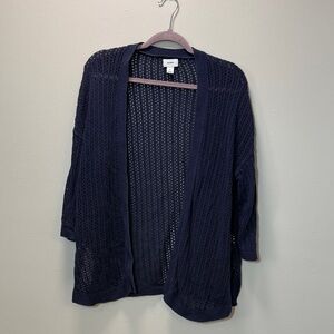 Old Navy Women's Open Cardigan - Blue - Open Knit